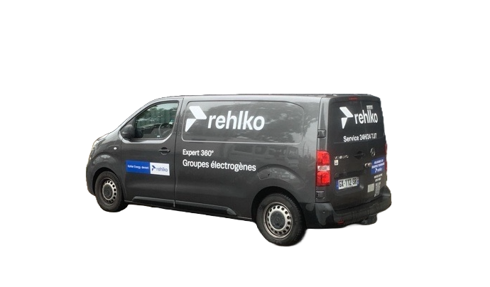 Véhicule d'intervention de Rehlko service : assistance, dépannage, rénovation